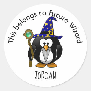 This belongs to future Wizard Classic Round Sticker
