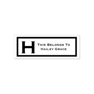 This Belongs to Personalised Organisation Item Self-inking Stamp