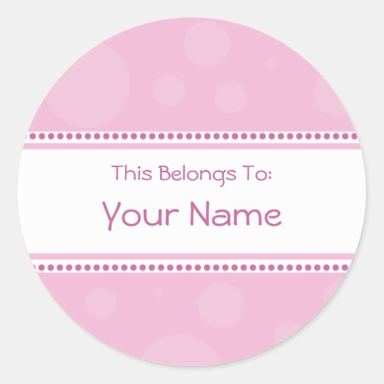 This Belongs To Sticker | Zazzle.co.uk