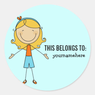 THIS BELONGS TO Sticker for a Girl