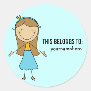 THIS BELONGS TO Sticker for a Girl