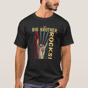 This Big Brother Rocks Vintage Retro Concert 70S 8 T-Shirt