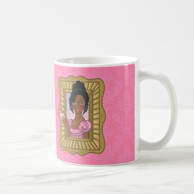 This Black Girl Loves Jane Wrap Around in Pink Coffee Mug (Right)