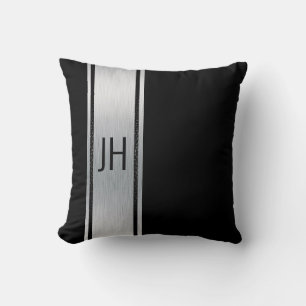 This black & white nobleman bachelor cushion