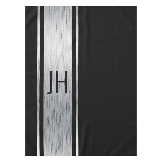 This black & white tuxedo nobleman bachelor  tablecloth (Front)