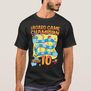 This Board Game Champion Is Now 10 Birthday Party T-Shirt