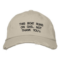 This boat runs on gas... Not "Thank You's"