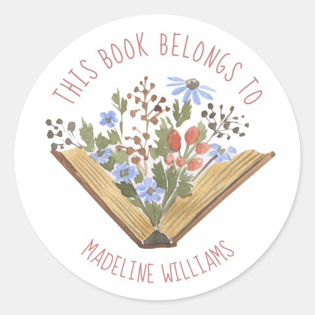 This Book Belongs To Bookplate Label (Front)