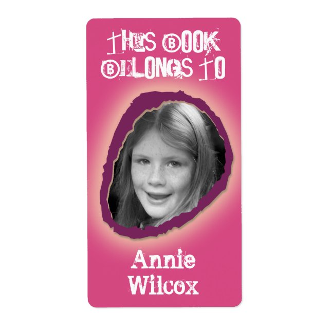 This Book Belongs To Custom Name Girl (Front)