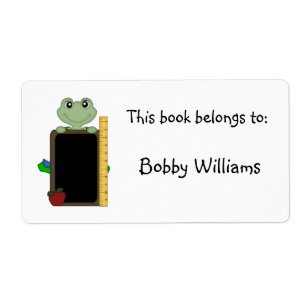 This book belongs to:-Frog/Personalise Name