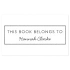 This Book Belongs To | Modern Name Bookplate