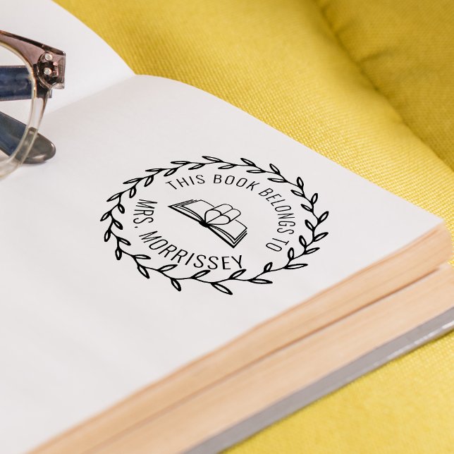 This Book Belongs To Personalised Self-inking Stamp (This Book Belongs To Personalized Self-inking Stamp)