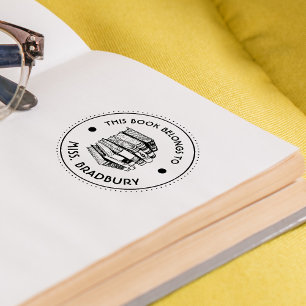 This Book Belongs To Personalised Self-inking Stamp