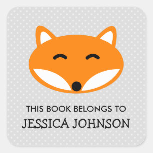 This book belongs to red fox bookplate stickers