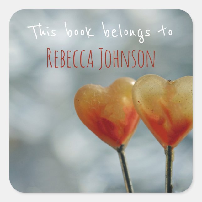 This book belongs to square sticker (Front)