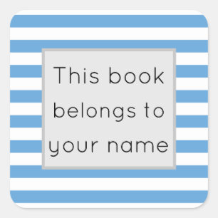 This book belongs to square sticker