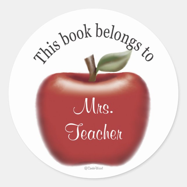 This Book Belongs To Sticker (Front)