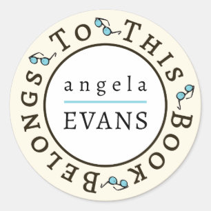 "This Book Belongs To" Sticker Template