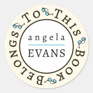 "This Book Belongs To" Sticker Template