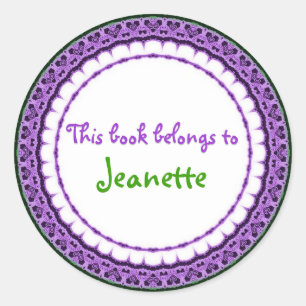 THIS BOOK BELONGS TO... stickers