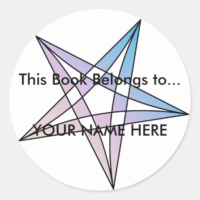 This Book Belongs too... - Sticker (Front)