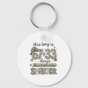 This Boy Is 67 + 33 Days Smarter Meme 100th Day Sc Key Ring