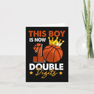 This Boy Is Now 10 Double Digits Basketball 10th B Card
