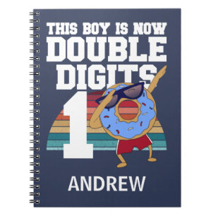 This Boy is Now Double Digits Funny 10th Birthday Notebook