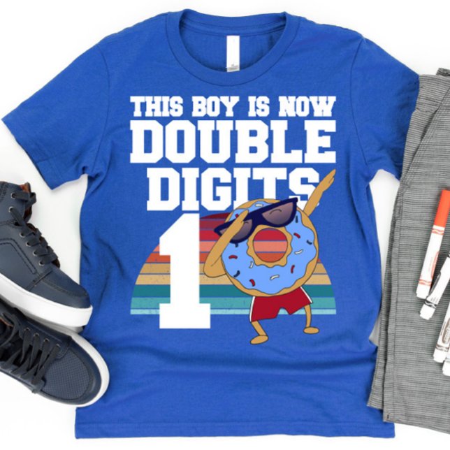 This Boy is Now Double Digits Funny 10th Birthday T-Shirt (Creator Uploaded)