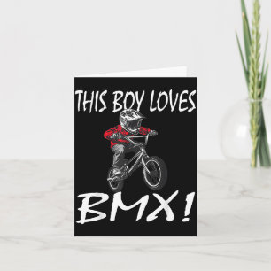 This Boy Loves Bmx, Kids Bmx  Card