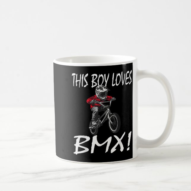 This Boy Loves Bmx, Kids Bmx  Coffee Mug (Right)