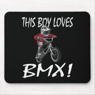 This Boy Loves Bmx, Kids Bmx Mouse Mat
