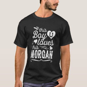 This Boy Loves His Morgan Equestrian Horse Rider R T-Shirt