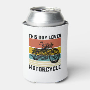 This Boy Loves Motorcycle Can Cooler