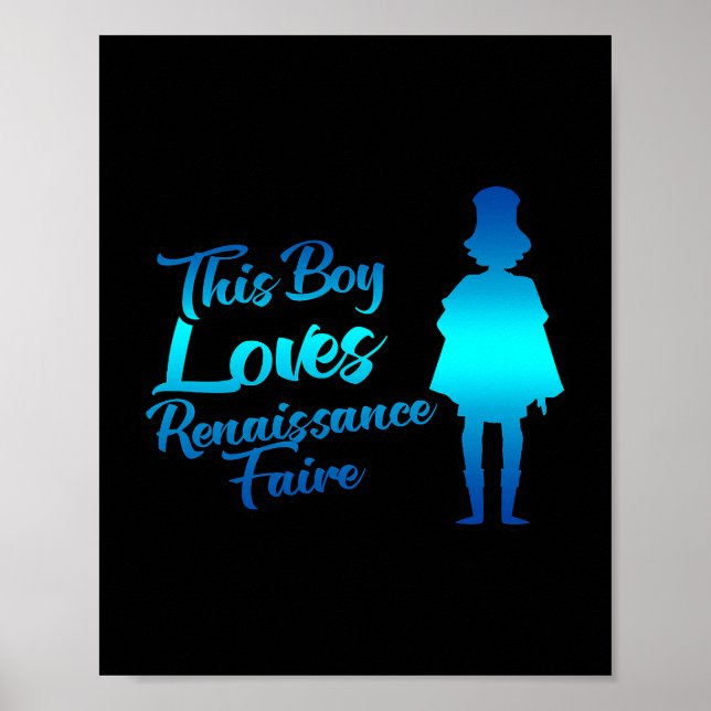 This Boy Loves Trains Little Boys Toddler Train Poster (Front)