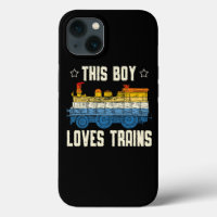 This Boy Loves Trains Lover Railway Locomotive Tra