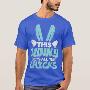 This Bunny Gets All Chicks Cute Easter Boys Kids T T-Shirt