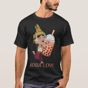 This Cambodian Apsara princess loves her boba  T-Shirt
