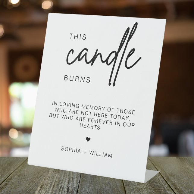 This Candle Burns, In Memory Wedding Sign (Creator Uploaded)