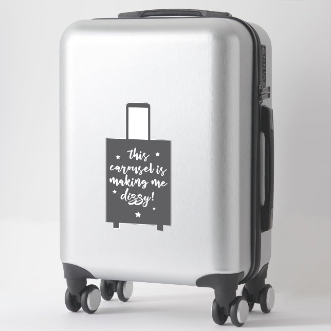 This Carousel is Making Me Dizzy Funny Luggage (Suitcase)