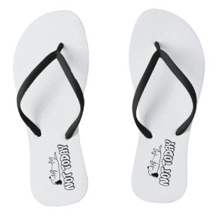 This casual, solid white short-sleeve crewneck flip flops