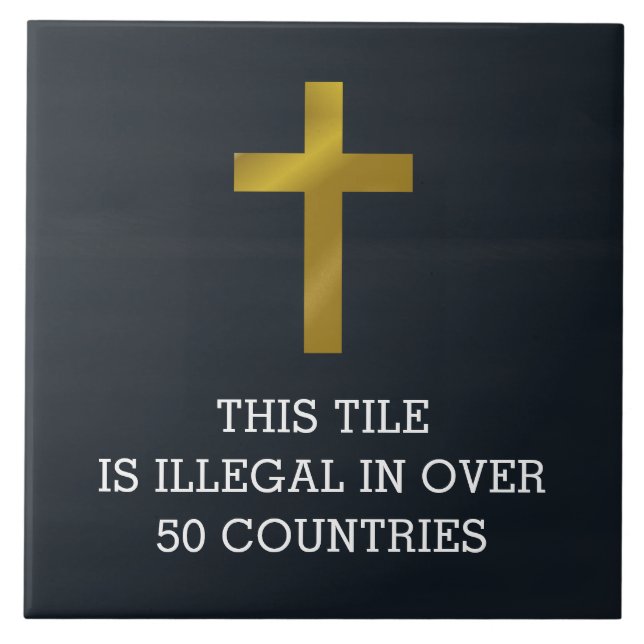 This Ceramic Tile is Illegal in Over 50 Countries (Front)