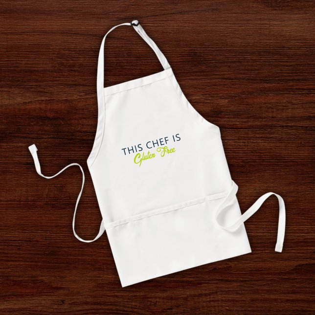 This Chef Is Gluten Free Modern Simple Standard Apron (Creator Uploaded)