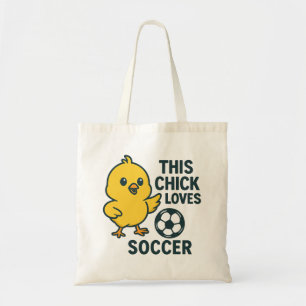 This Chick Loves Soccer Tote Bag