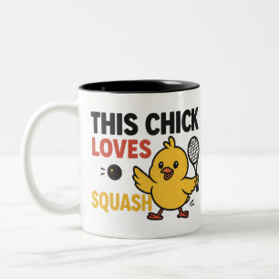 This Chick Loves Squash Two-Tone Coffee Mug