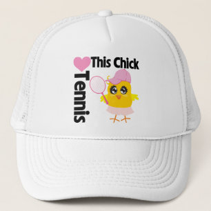 This Chick Loves Tennis Trucker Hat
