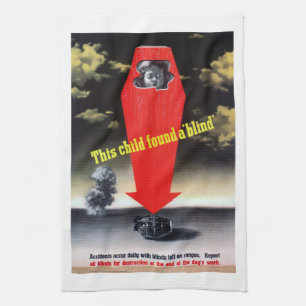 This Child Found a Blind Tea Towel