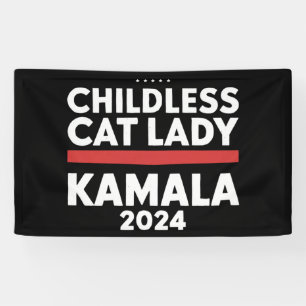 This Childless Cat Lady is Voting Kamala 2024 Banner