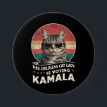 This Childless Cat Lady is Voting Kamala 7.5 Cm Round Badge<br><div class="desc">This Childless Cat Lady is Voting Kamala</div>