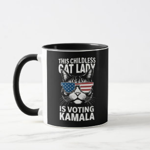 This Childless Cat Lady is Voting Kamala-Harris 24 Mug